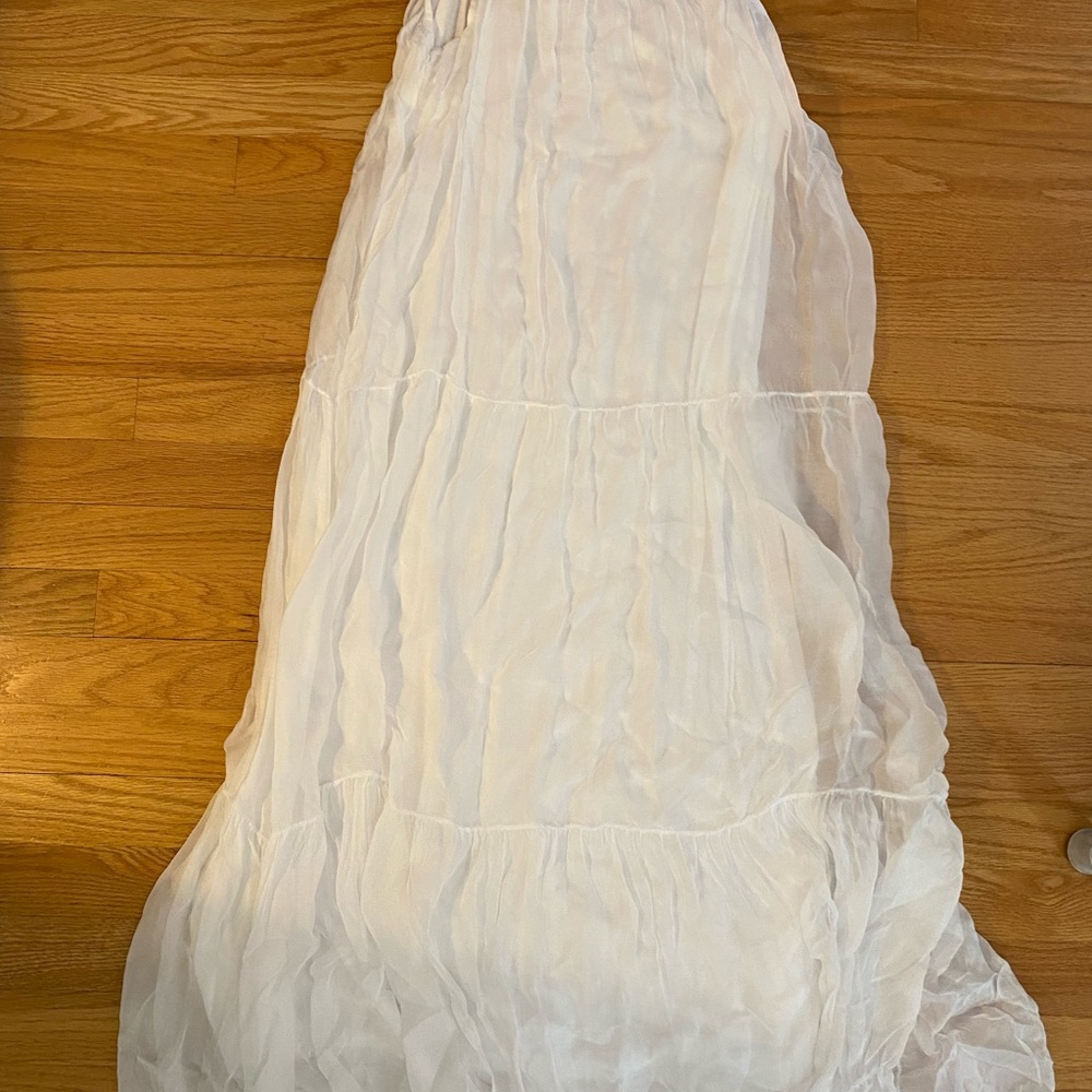 Ladies long white dress